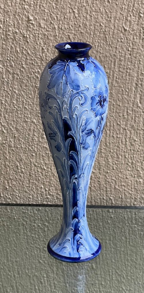 William Moorcroft Macintyre Florian Ware Vase Dianthus pattern View II