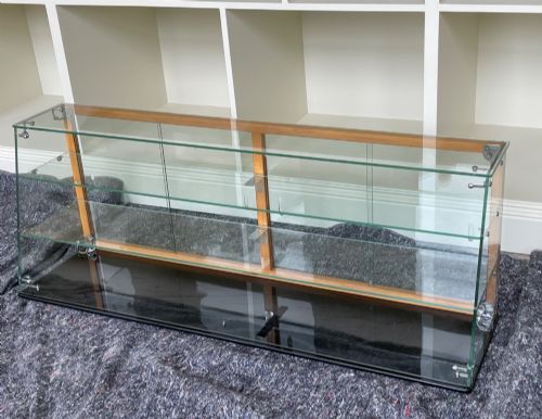 1950s Oak and Glass Bakery Counter Top Display Cabinet