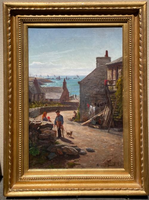 PORT ERIN ISLE OF MAN OIL PAINTING BY JOHN HOLLAND
