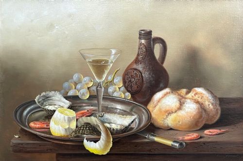 Still Life Oil Painting by Brian Davies.