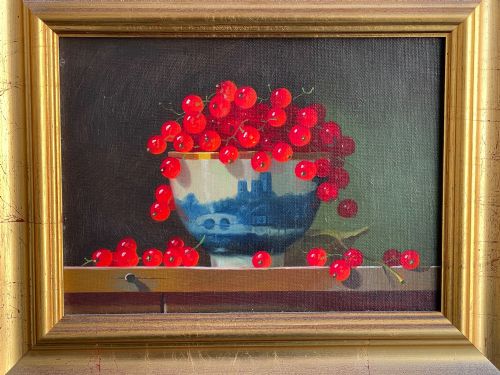 STILL LIFE OF RED BERRIES BY IAN PARKER - ADDITIONAL PHOTO 1