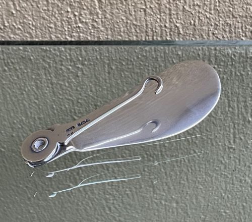 A Rare Edwardian Silver Shoe Horn Button Hook Combination