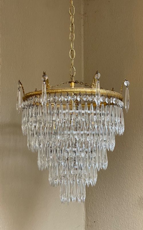 Quality Five Tier Waterfall Chandelier