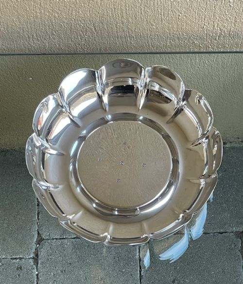 Irish Solid Silver Strawberry Dish