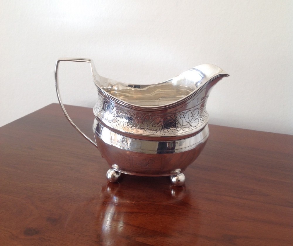 Beautiful Silver Georgian Cream Jug, London 1809