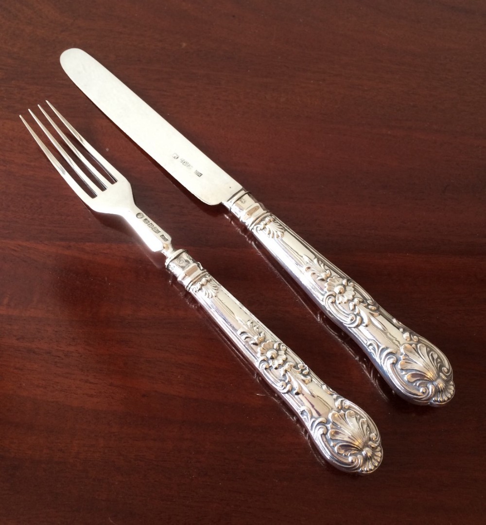 William IV Silver Knife & Fork, 1835