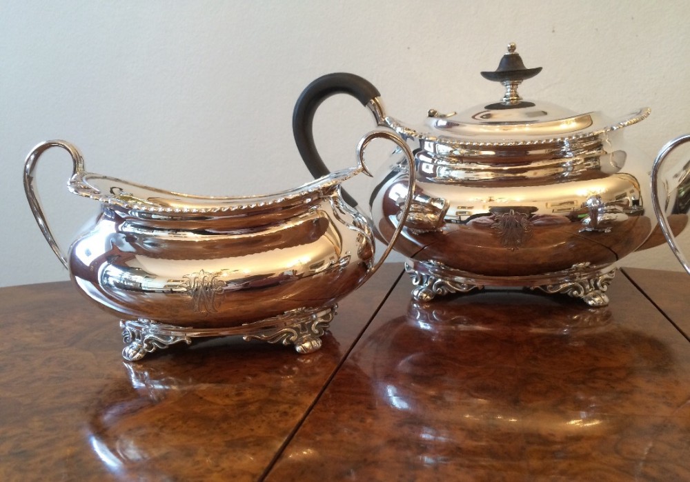 Edwardian Solid Silver Tea Service, 1903