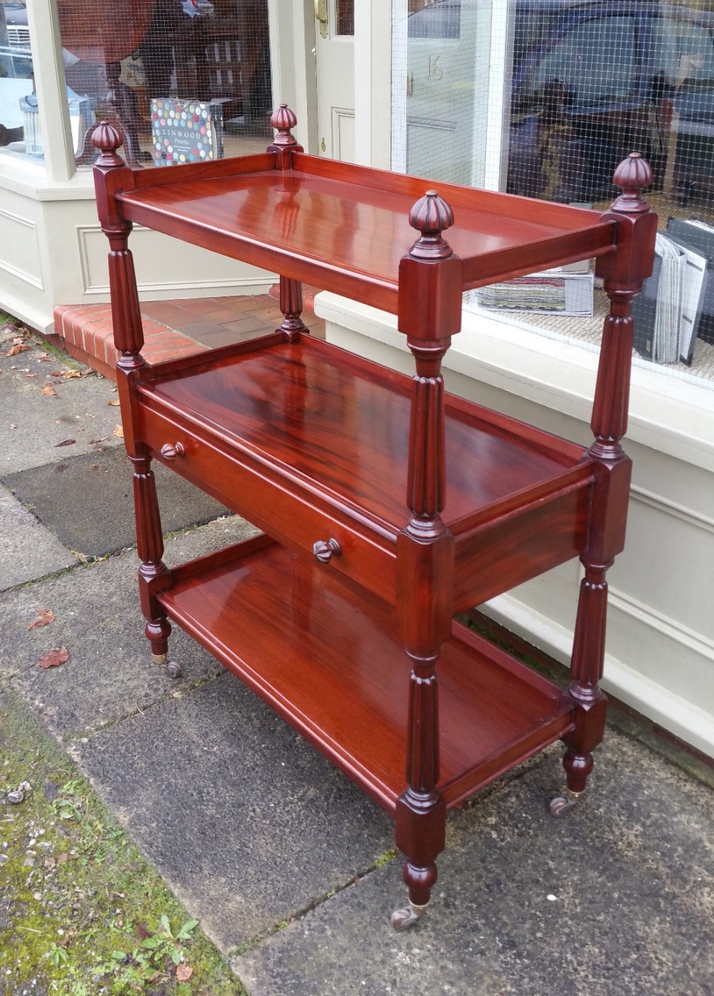 Quality Victorian Mahogany Buffet, Dumb Waiter