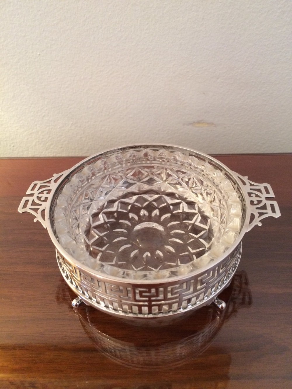 Quality Silver & Glass Butter Dish