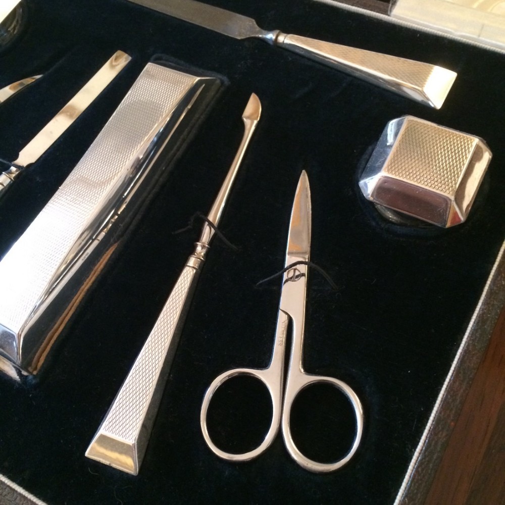 Art Deco Silver Manicure Set