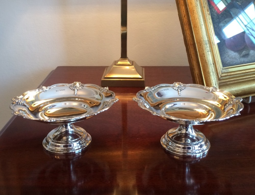 Superb Pair of Silver Bon Bon Dishes by Walker & Hall 