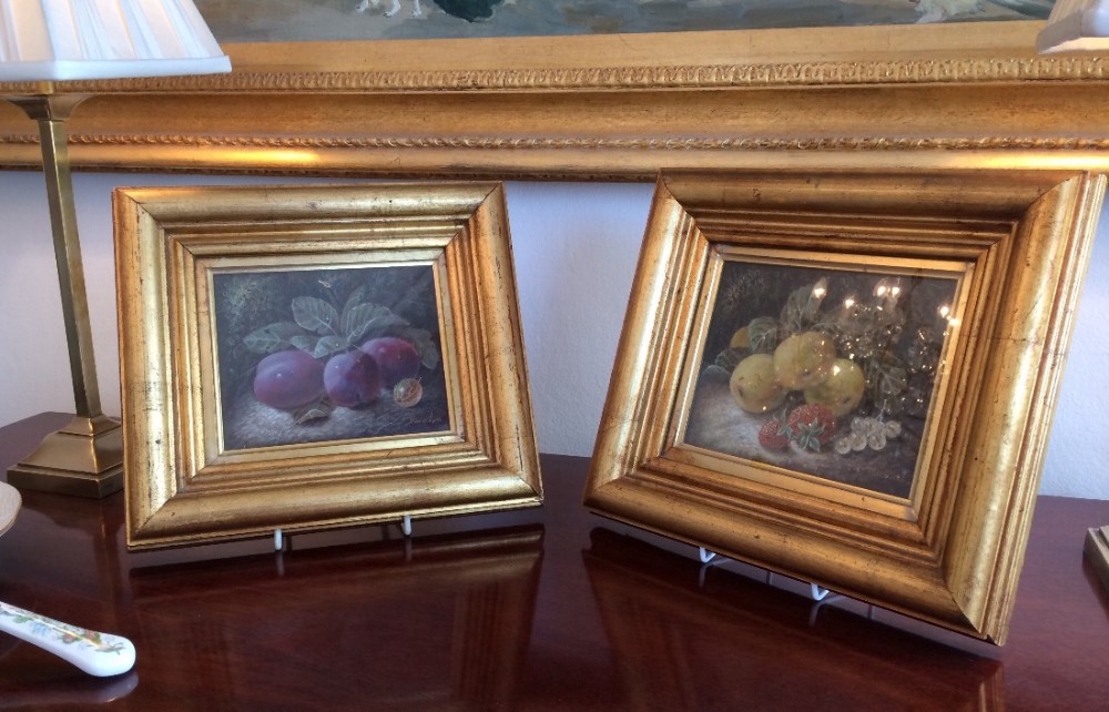 Pair of Still Life Oil Paintings by Oliver Clare 