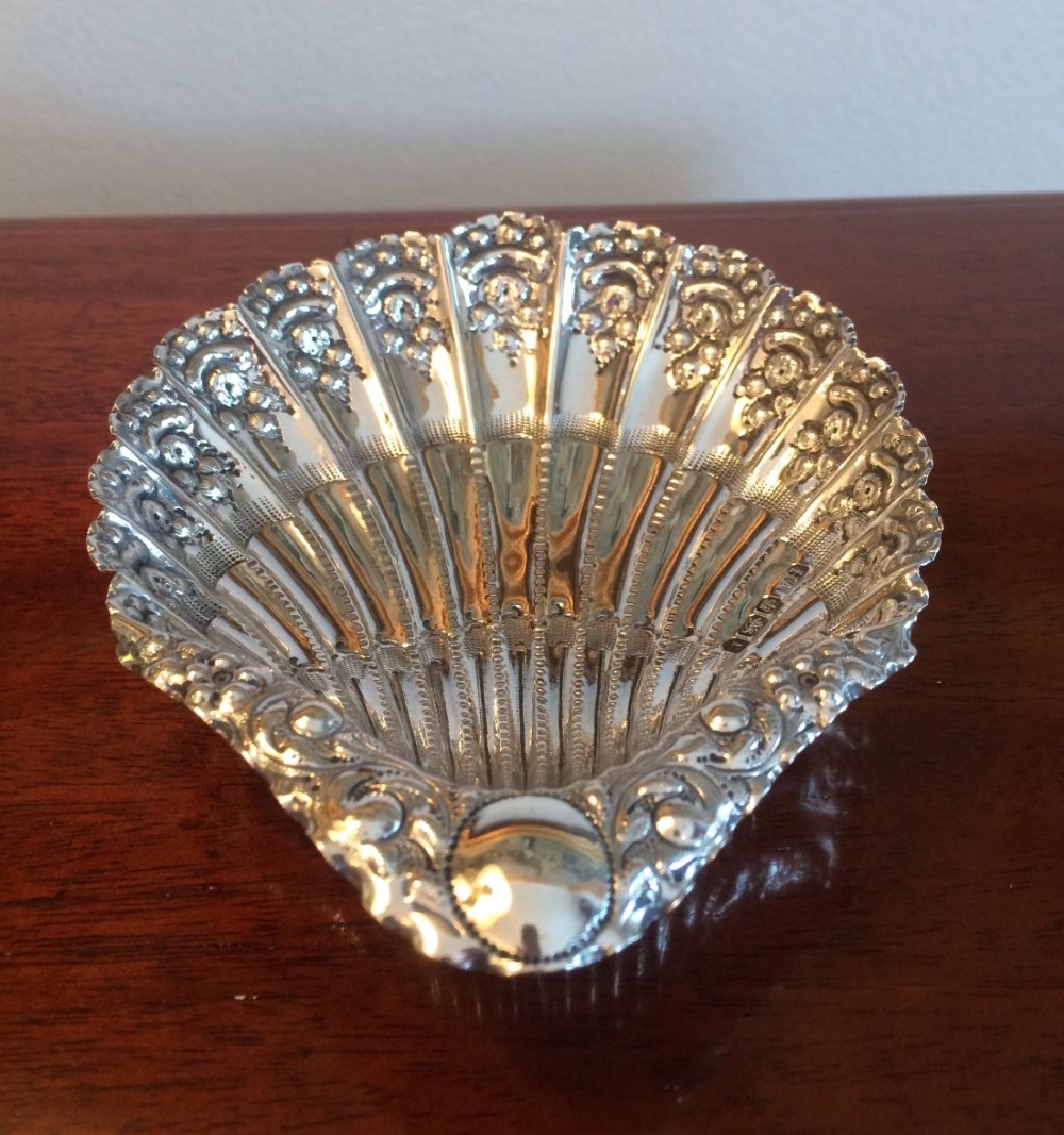 Victorian Silver Shell Dish, Sheffield 1897