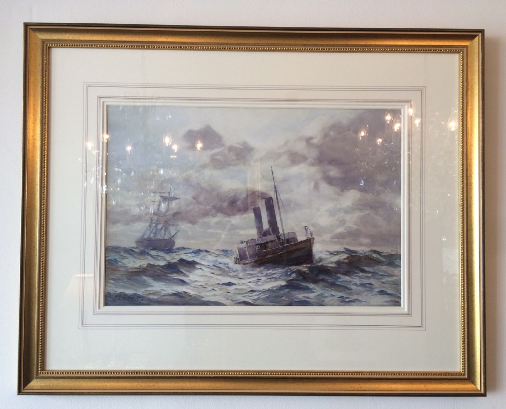 John Ernest Aitken (1881-1957) Marine Watercolour 
