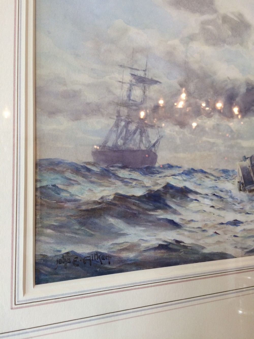 John Ernest Aitken (1881-1957) Marine Watercolour  View III