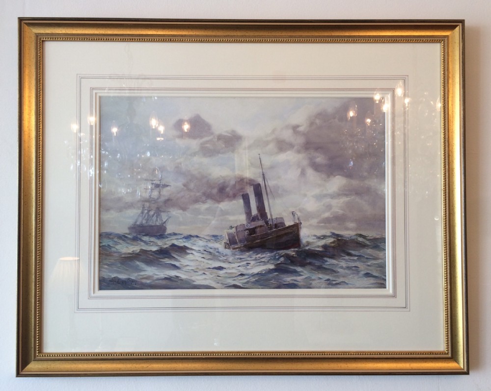 John Ernest Aitken (1881-1957) Marine Watercolour  View VI