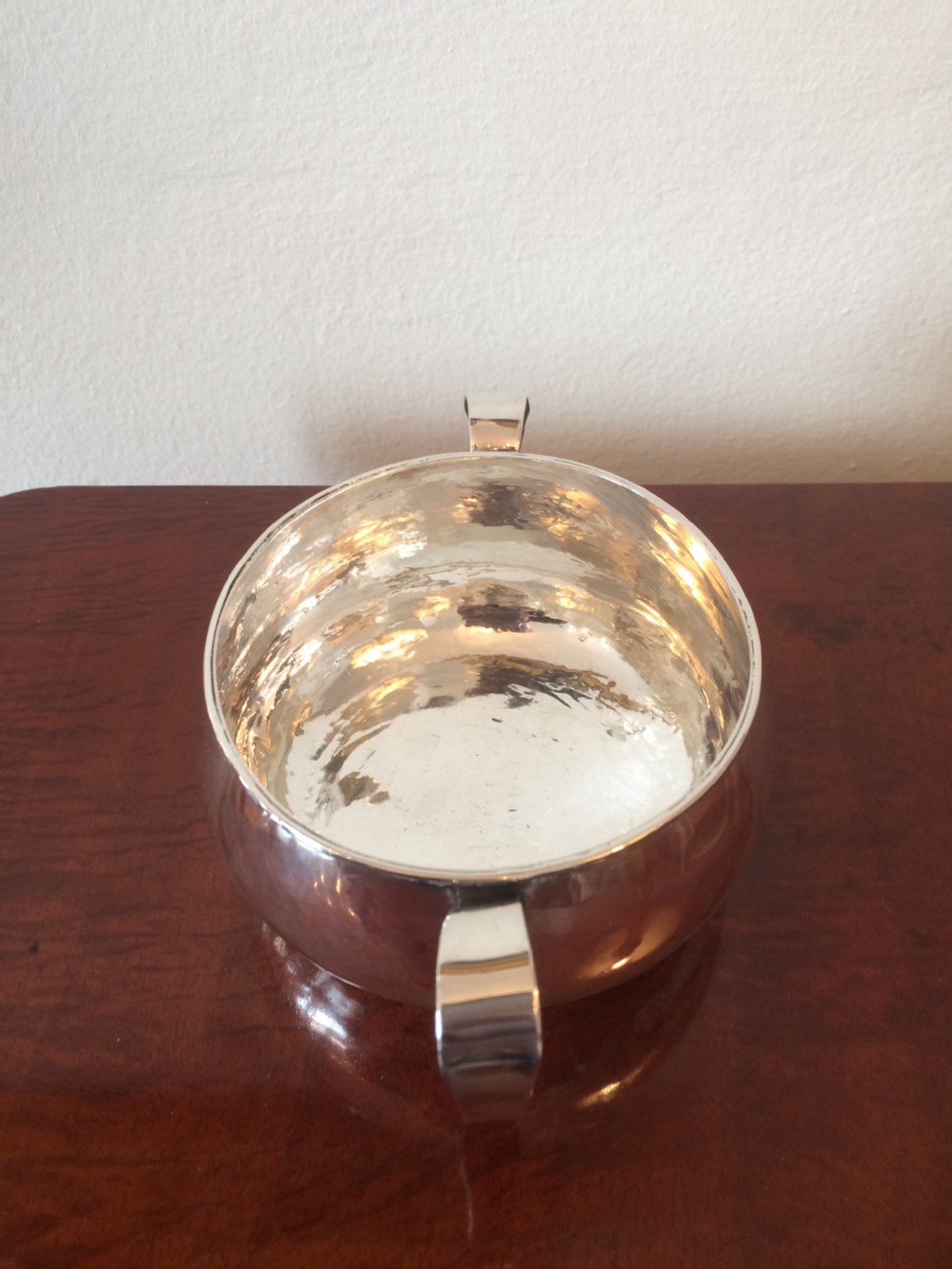 Arts & Crafts Silver Porringer  View III
