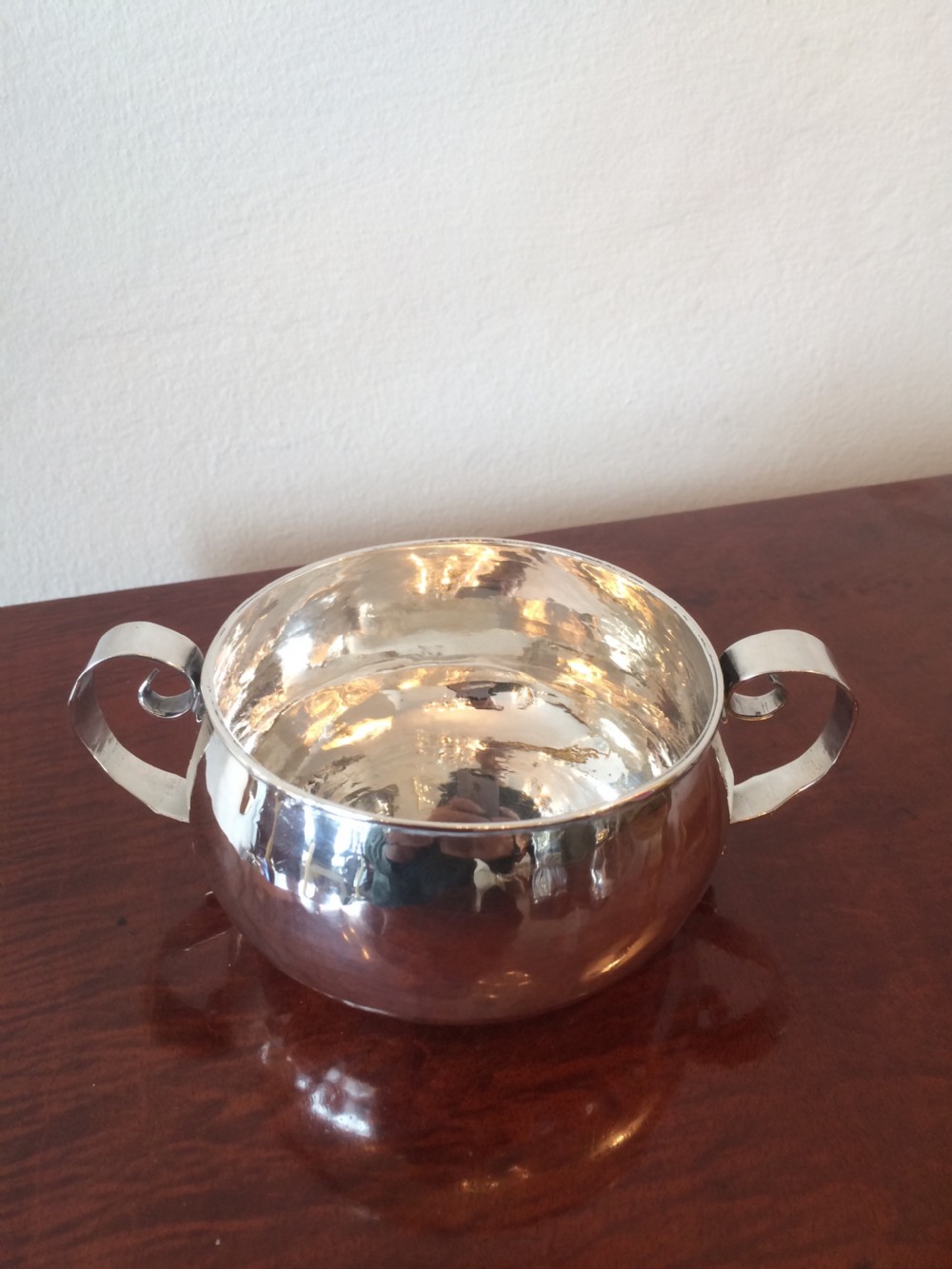 Arts & Crafts Silver Porringer  View IV