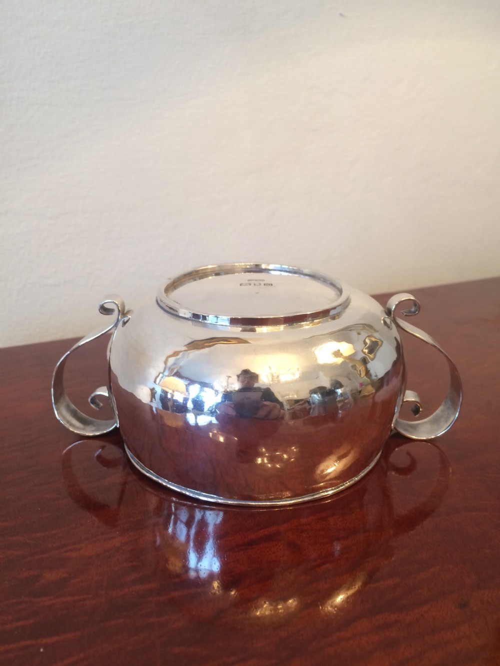 Arts & Crafts Silver Porringer  View V