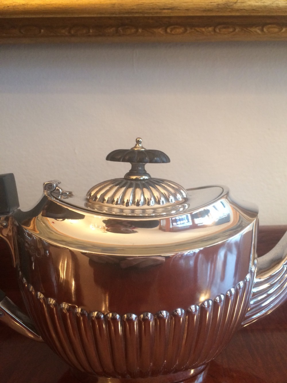 Victorian bachelors silver tea service, 1896 View IX