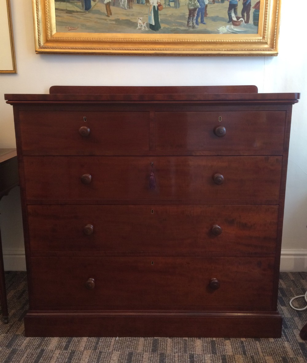 Victorian Mahogany Chest of Drawers by Holland & Sons