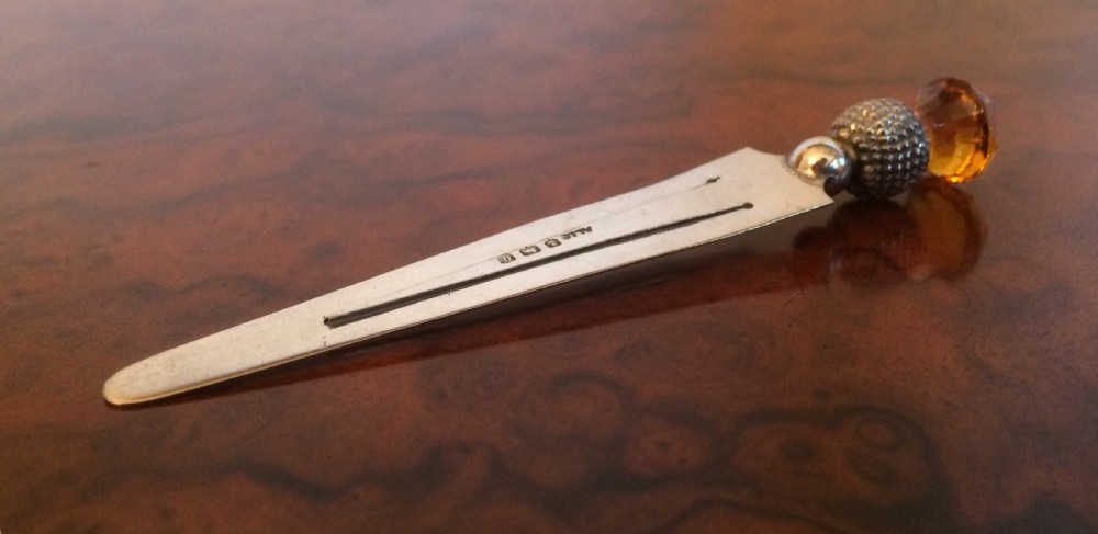 Superb Silver Book Mark, Adie & Lovekin, 1915 View II