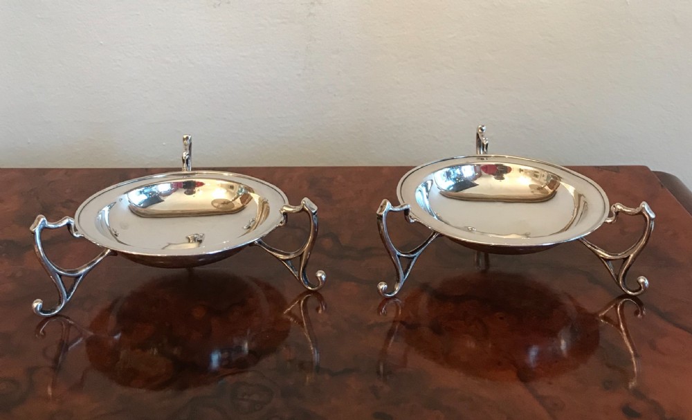 Super Pair Bon Bon Dishes by Walker & Hall, 1907