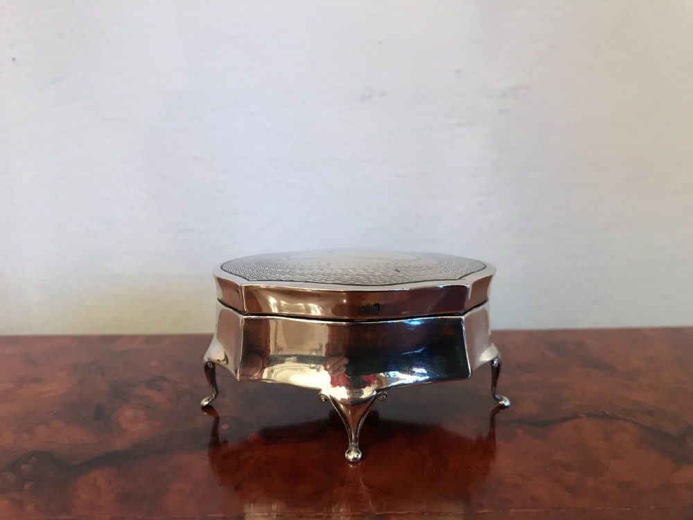 George V Silver Trinket Jewellery Box View II