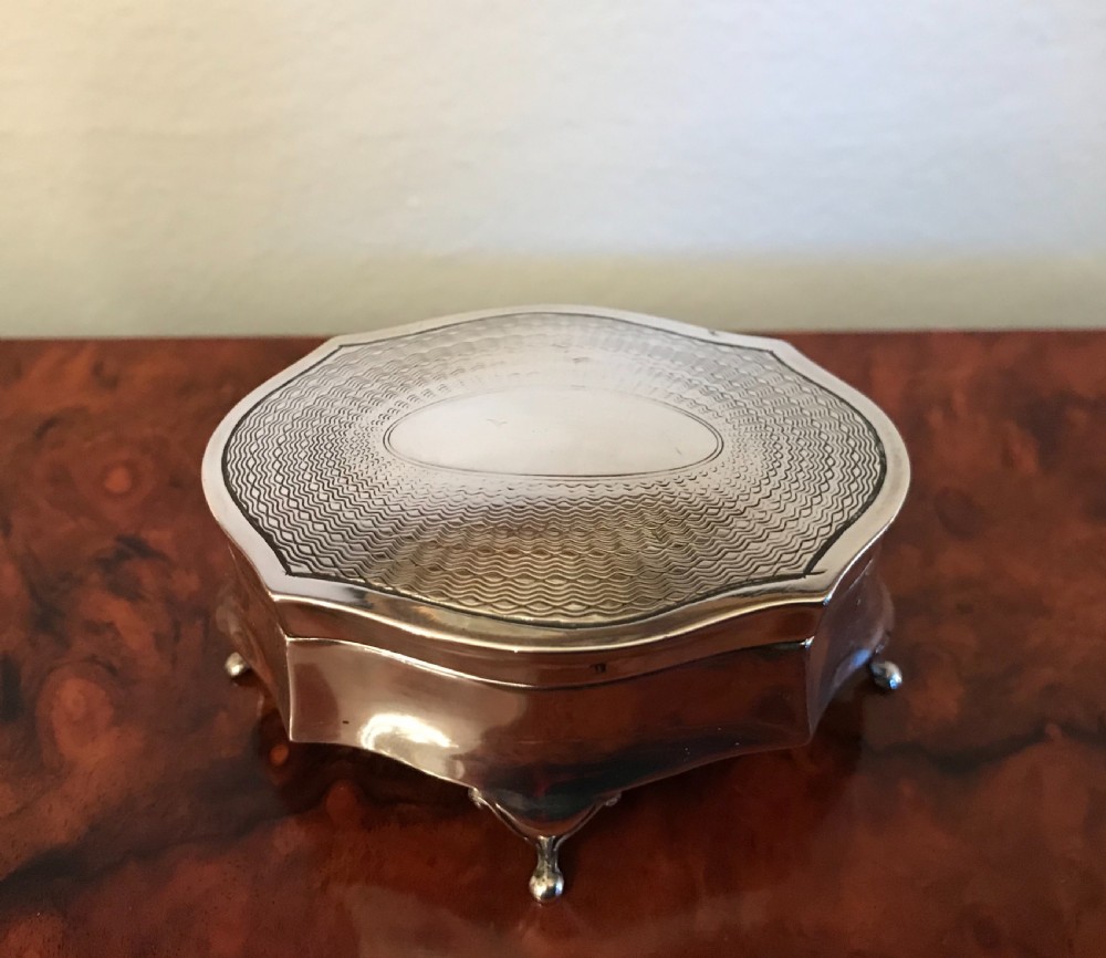 George V Silver Trinket Jewellery Box View III