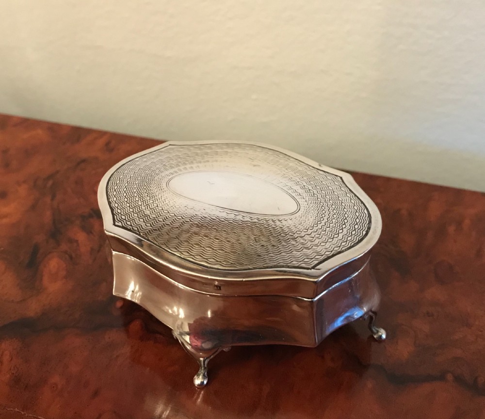 George V Silver Trinket Jewellery Box View IV