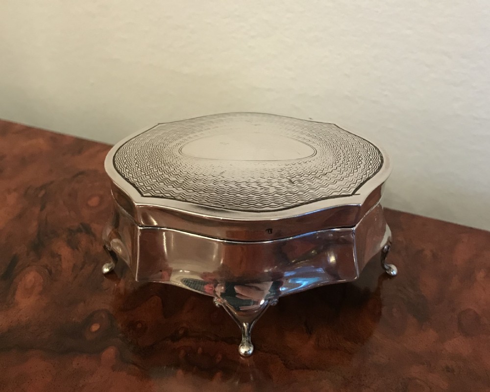 George V Silver Trinket Jewellery Box View VI