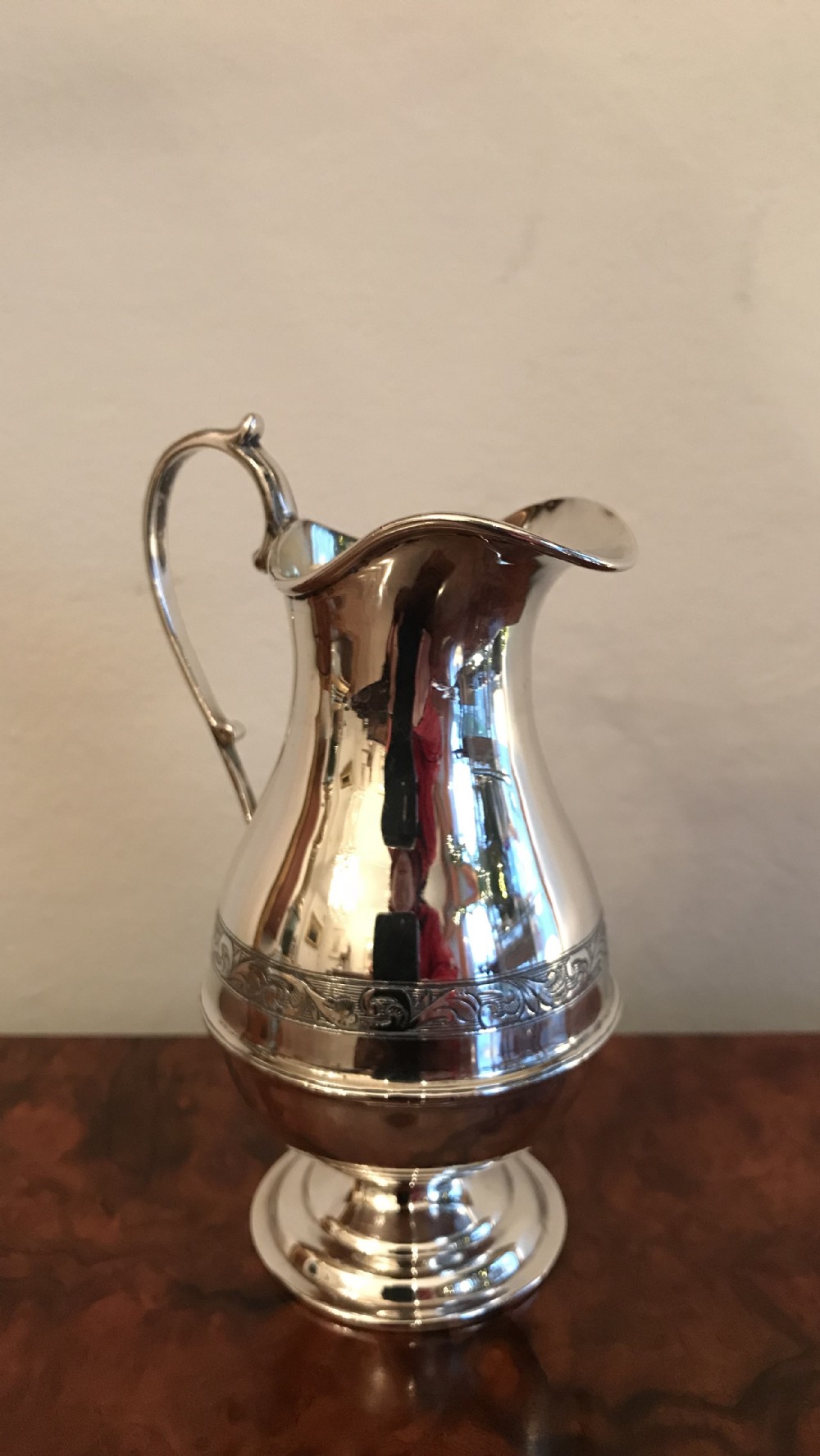 Silver Cream Jug, London 1926