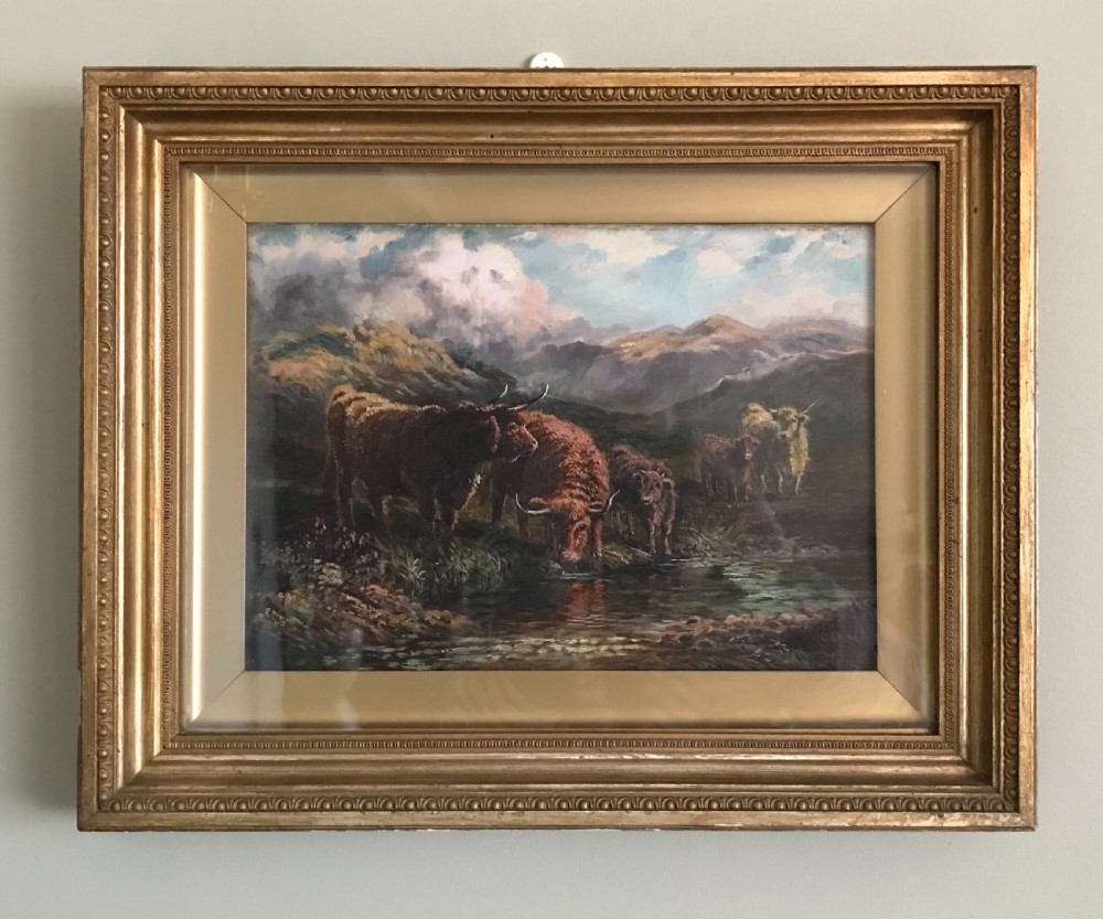 Raymond Dearn (1858 - 1925) Highland Scene, Oil Painting  View IV