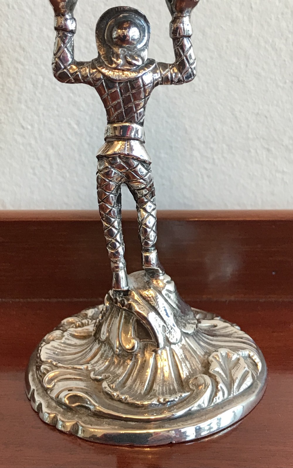 Fabulous George III Silver Harlequin Taperstick, 1761 View V