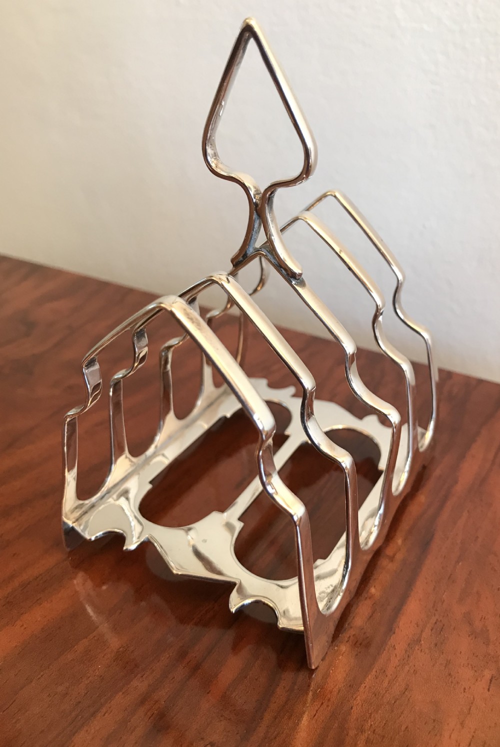 Lovely Edwardian Solid Silver Toast Rack  View II
