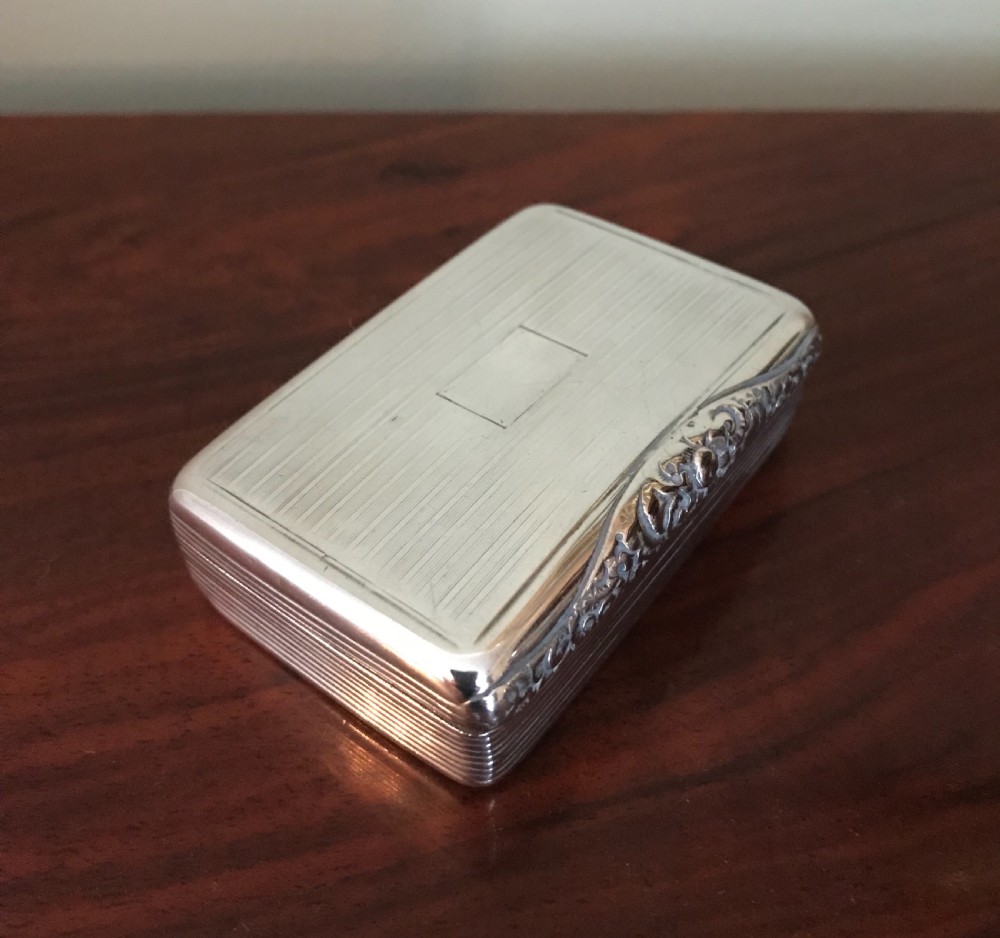 George III Silver Snuff Box, London 1781 View II