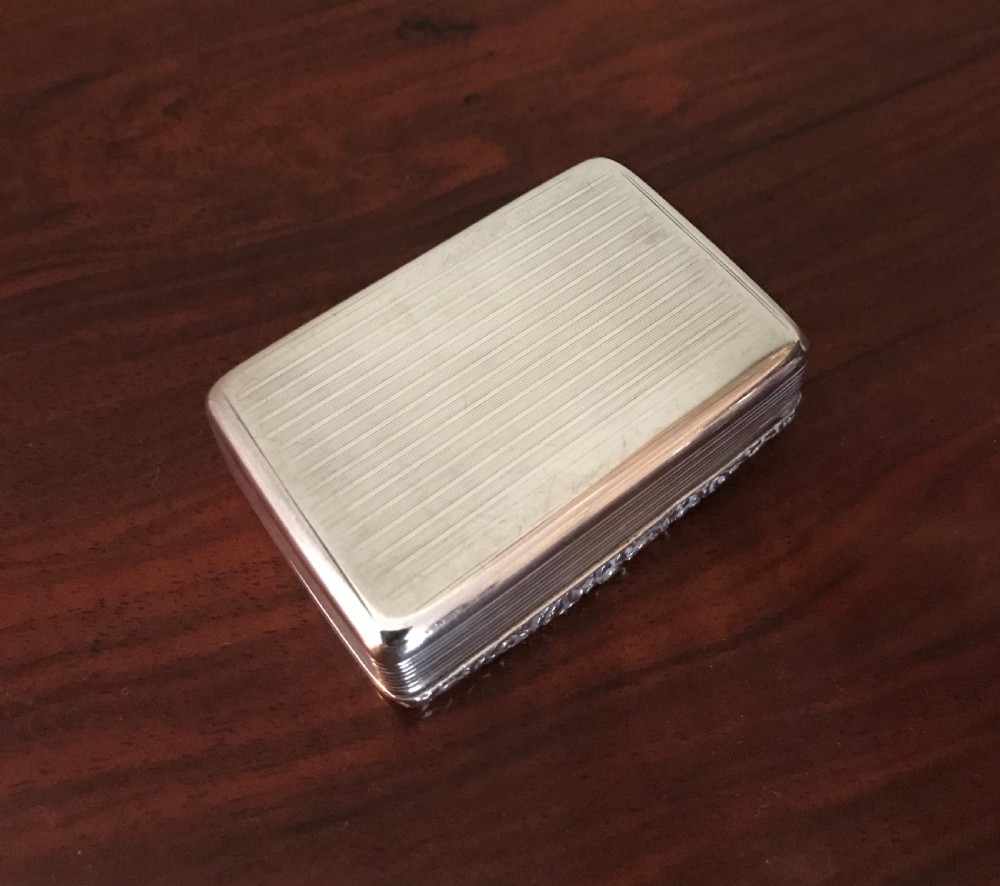 George III Silver Snuff Box, London 1781 View III