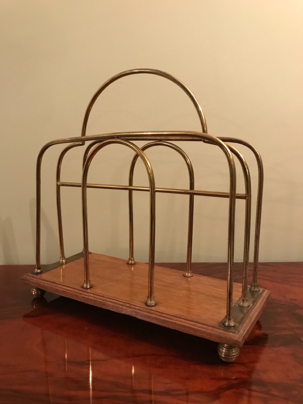 Good Edwardian Magazine Rack  View V