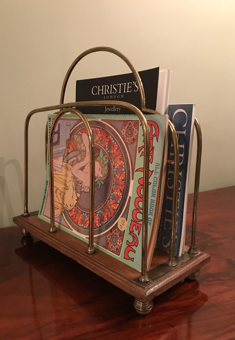 Good Edwardian Magazine Rack  View VI