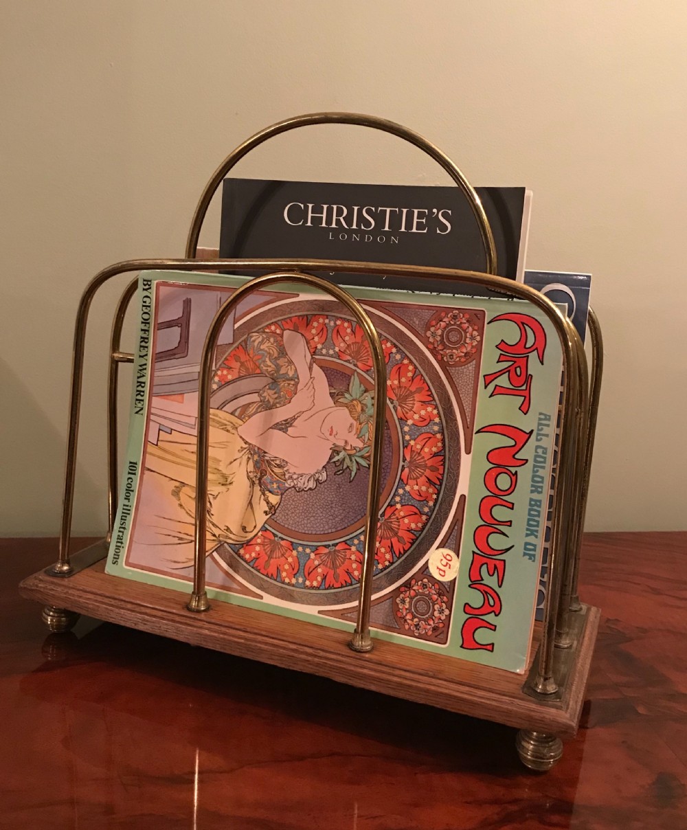 Good Edwardian Magazine Rack  View VII