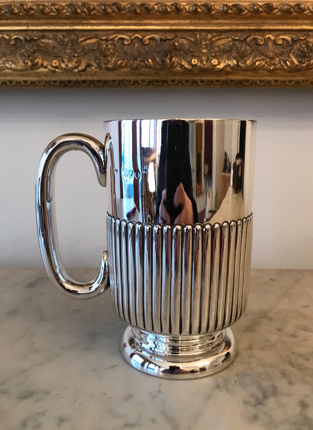 Large Victorian Silver Tankard, London 1891