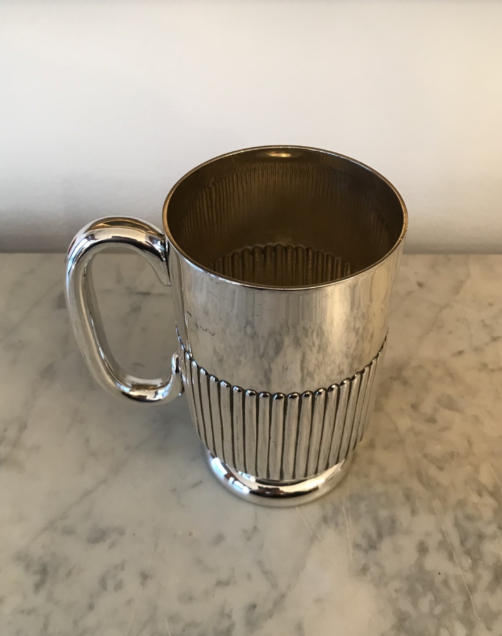 Large Victorian Silver Tankard, London 1891 View III