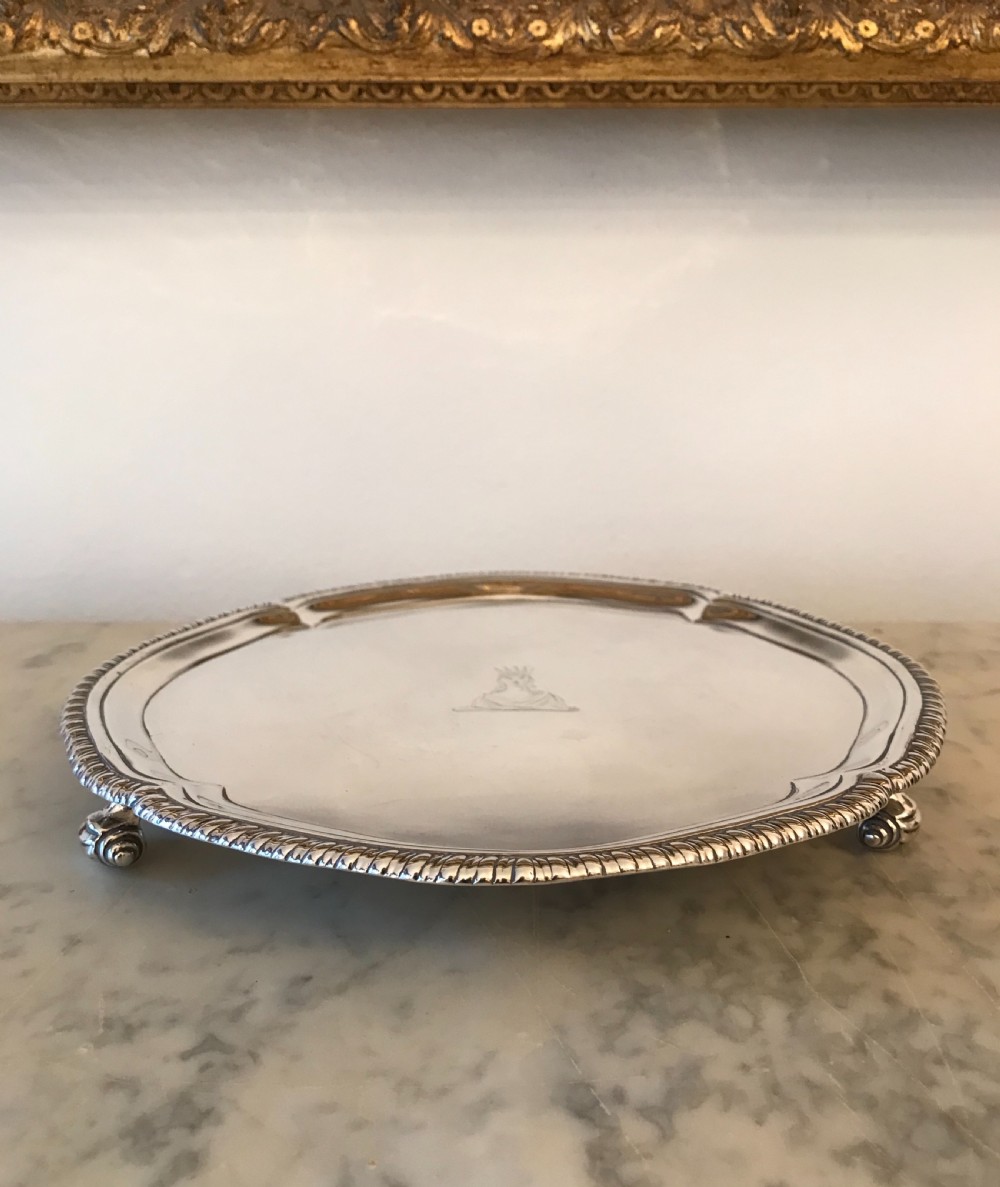 George III silver salver 