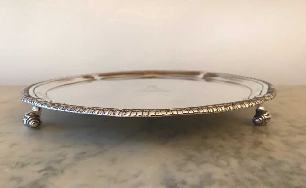 George III silver salver  View II