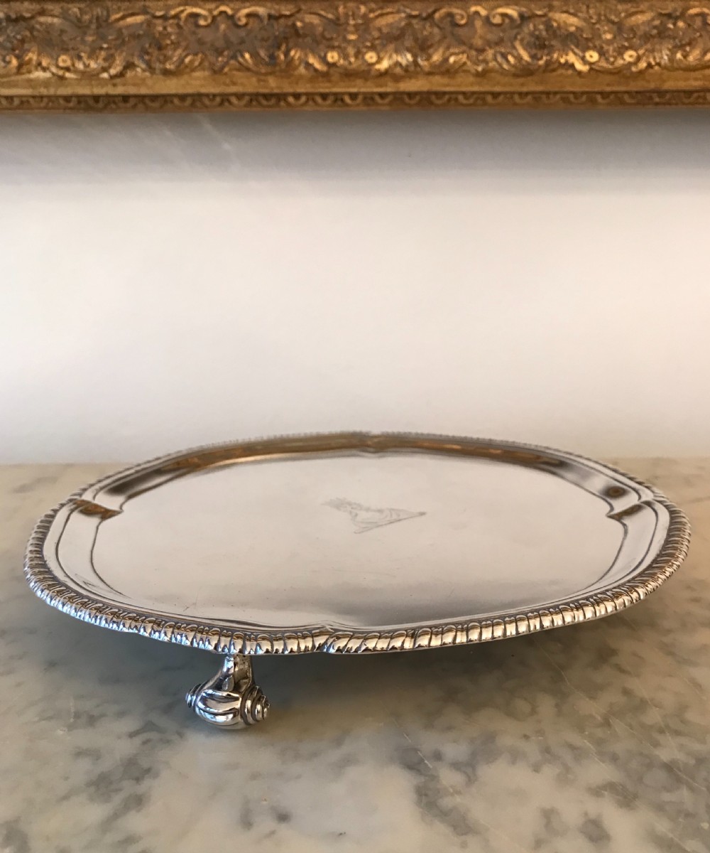 George III silver salver  View IV