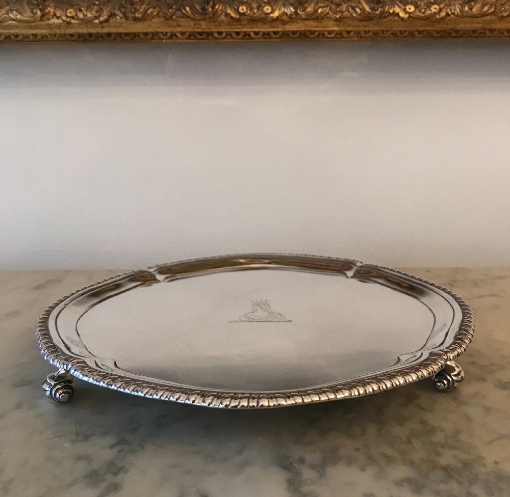 George III silver salver  View VI
