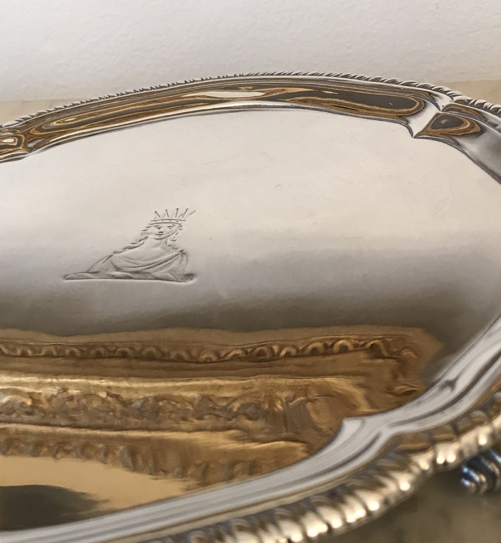 George III silver salver  View VII