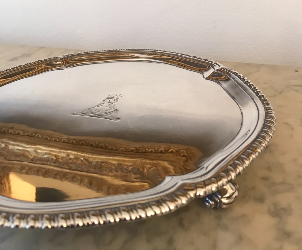 George III silver salver  View VIII
