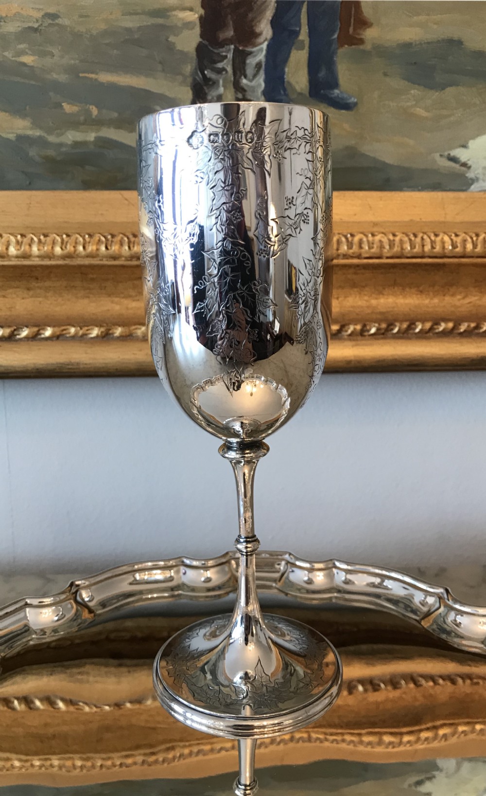 Victorian Silver Goblet, London 1875