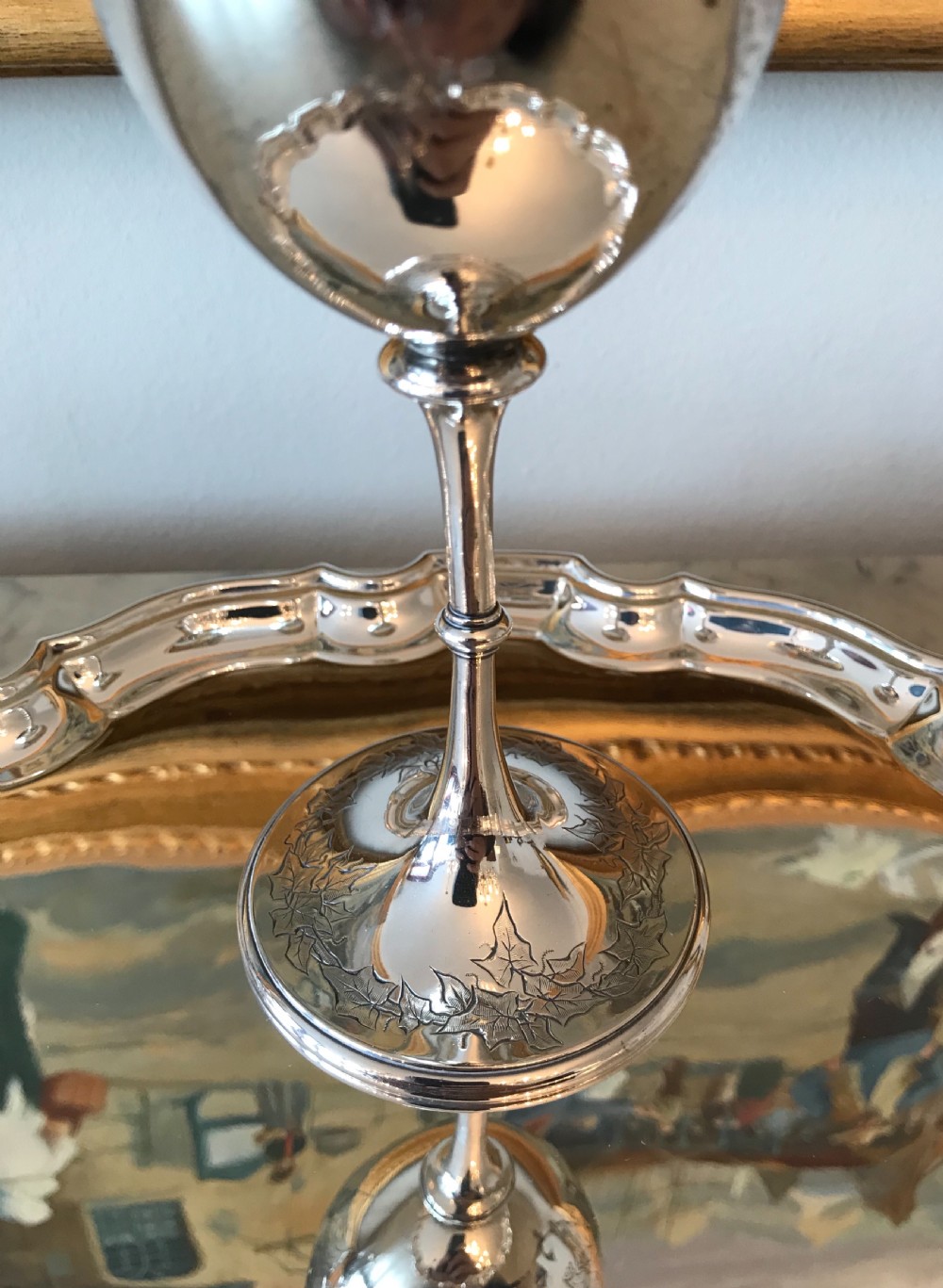 Victorian Silver Goblet, London 1875 View II